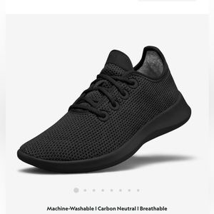 New All Birds Tree Runner Walking Sneakers Black